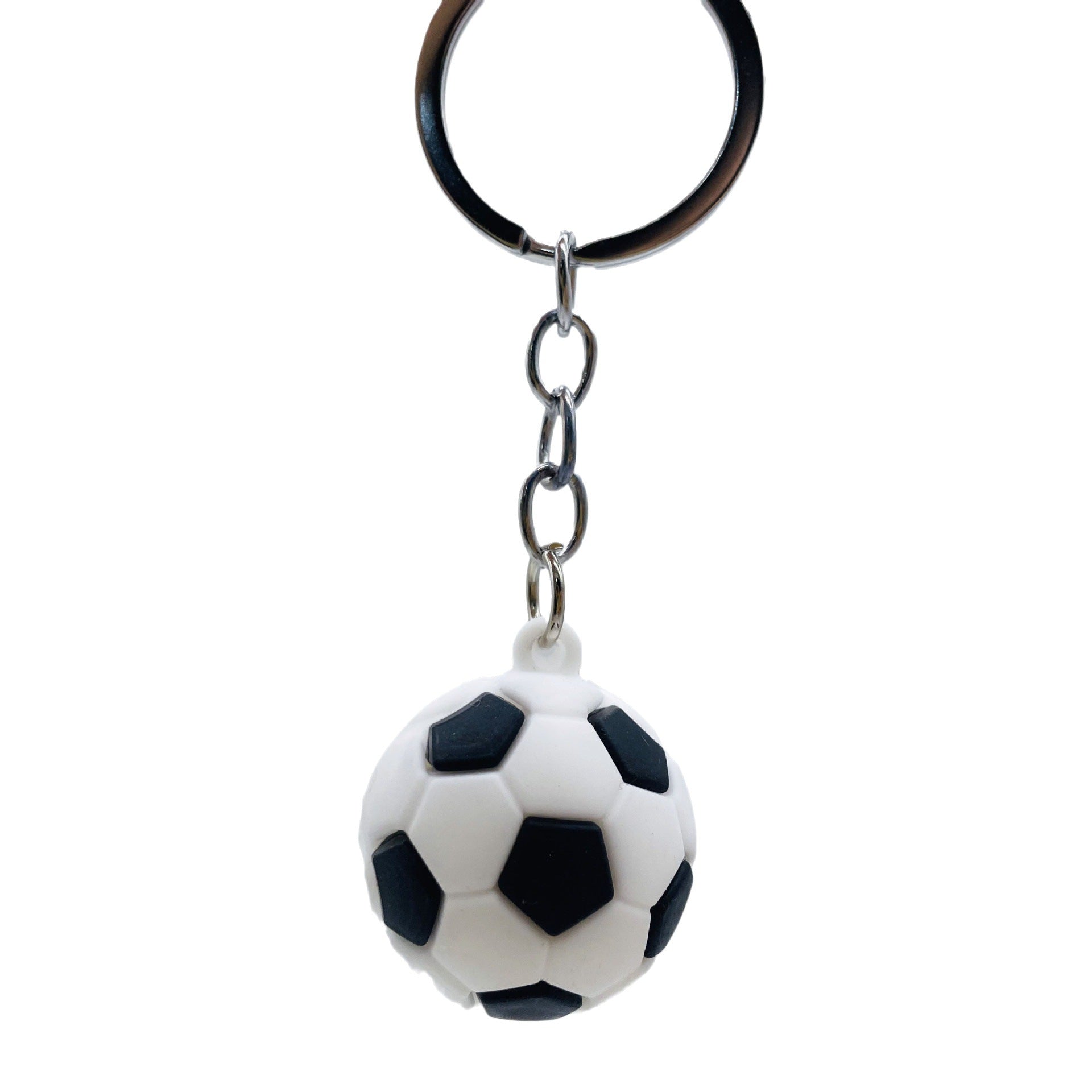 Wholesale Creative soft rubber simulation football keychain